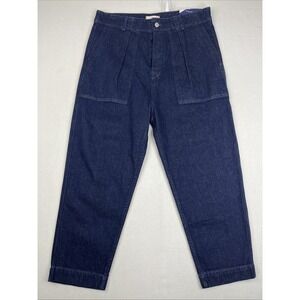 NWT Anthropologie Sundry Jeans Women's Size 31 (34z23) Dark Blue Cargo Pocket